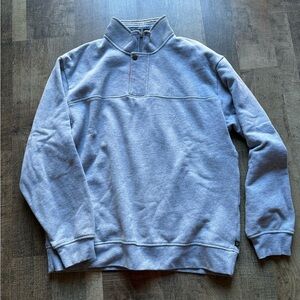 Orvis Men's Heather Gray Zip-Up Sweater